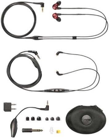 Shure SE535LTD Limited Edition Червени неподатливостта слушалки с дистанционно управление (стар модел) + микрофон