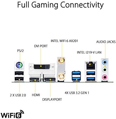 ASUS TUF Gaming B460M-Plus WiFi 6 LGA1200 (Intel 10th Gen) Micro ATX Детска дънната платка (Intel 1Gb LAN, USB, 3.2 gen