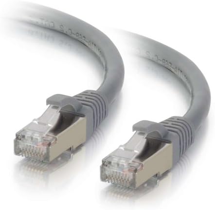 C2G 00775 Cat6 Кабел - Snagless Защитен мрежов пач кабел Ethernet, сив (2 фута, 0,60 м)