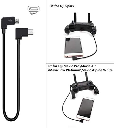Кабел DJI USB C е Съвместим за DJI Mavic Pro Samsung Galaxy S9 / S8 / Note 8 и Pixel 2 XL, Micro USB към USB-C OTG кабел