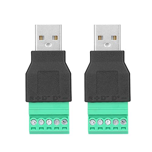 2 елемента USB куплунга, а към 5-контактен Винт основание терминал Адаптер USB-към-USB Адаптери