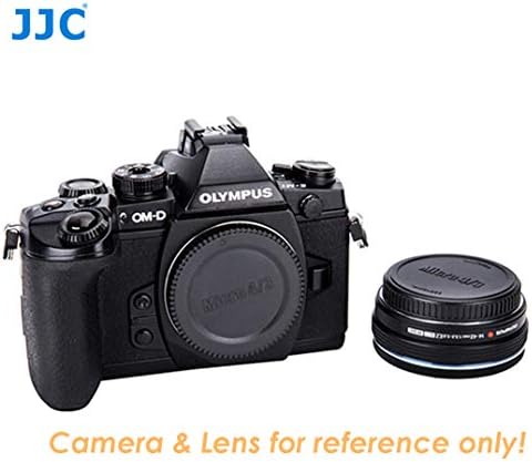 (2 опаковки) и Задната капачка на обектива JJC M43 Капачката на тялото на Фотоапарата, Защитно покритие на Задната лещи МВТ, на Капака на сензора от прах Micro Four Thirds, което