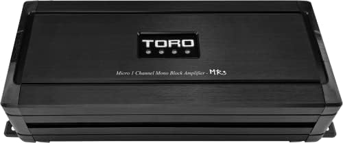 TORO TECH Аудио Monoblock Car Amplifier - MR3, Micro Car Audio Amp, 800 Watts x 1 RMS @ 1Ω / 2000 Watts Peak - Качество