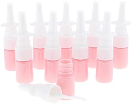 DYNWAVE Лот 80x Pink Empty Plastic Bottle with Nasal Spray Top for Essential Oils Makeup