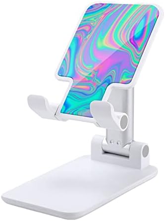Psychedelic Trippy Adjustable Mobile Phone Stand Foldable Portable Таблети Holder for Office Travel Farmhouse White-Style