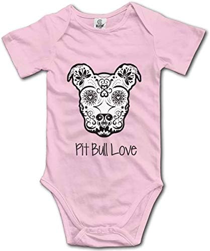 Pitbull Love Sugar Skull - Baby Climbing Playsuit Облекло Облекло Детско Боди