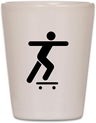 Чаша Бяла символ на движението Скейтбордист Конькобежца