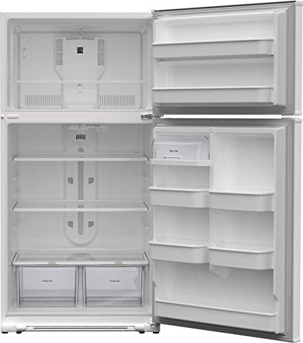 Kenmore 33 Хладилник с горна фризер на 21 кубичен фут. Общия капацитет, бял