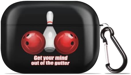 Get Out of Your Mind един канал Смешни Bowling Airpods Case Cover for Apple AirPods Pro Сладко Case for Boys Girls Soft
