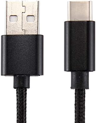 Вязаная текстура USB към USB-C/Type-C Синхронизация на данни кабел за зареждане, дължина на кабела: 1 м, 3A Обща продукция,