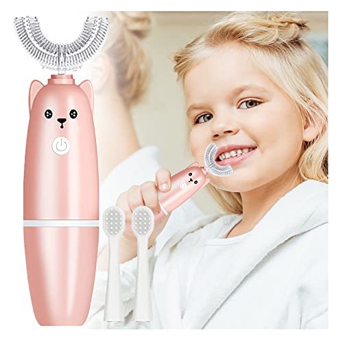 Детска Ултразвуковата Електрическа Четка за Зъби, U-образни Акумулаторни Автоматични Четки за Зъби с Взаимозаменяеми Четка