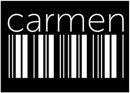 Teeburon Carmen Lower Баркод Sticker Pack x4 6х4