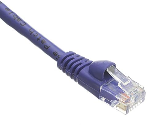 Ethernet кабел POWERFLUX Cat6 100 метра (50 бр.) - Cat6 кабел Пластир, Cat6 Кабел, Мрежа Cat6 кабел, интернет-кабел - (лилаво) 100 фута