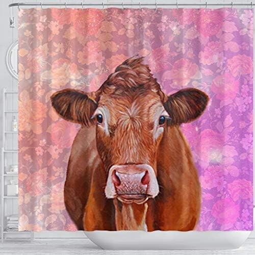 Pawfeel Limousin Cattle (Cow) Print Завеси за душ