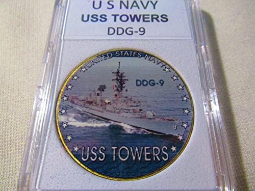 Aveshop Подбрани символи на ВМС на САЩ - USS Towers (DDG-9) Ch Cn (тези знаци перфектно ще допълнят вашата колекция)