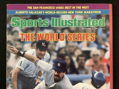 Davey Lopes Signed Sports Illustrated Mag 11/2/81 Dodgers No Label Autograph JSA - Списания MLB С Автограф