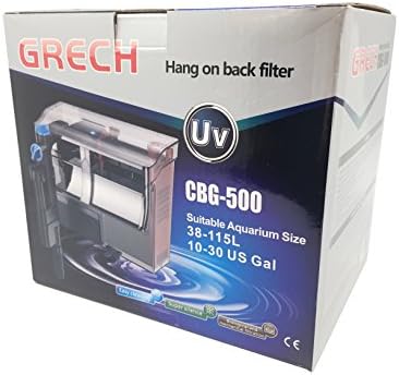 GRECH CBG-500 5W UV Sterilizer Hang-On Back Filter, 10-30 литра/132 GPH