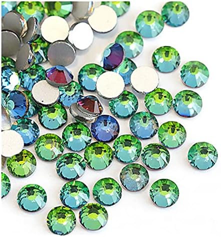 Смесен размер SS3-SS30 Кристал стъкло Не коригиране на кристал Блясък на Кристали Flatback Diamond маникюр Декорации (Цвят