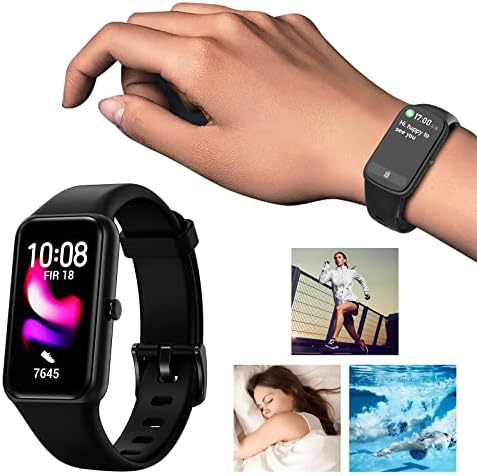 hhscute Smart Watche,1.47 Пълен Екран на Смарт Часовници за Мъже Смарт Часовници за iPhone Съвместим Лек Дизайн-Спортни Часовници, Подаръци за мъже (черен)