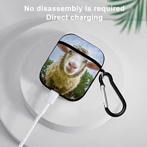 Airpods Case Sheep Animal Hard Shell Case Cover Слушалки Airpods2 Калъфи за Apple Airpods1