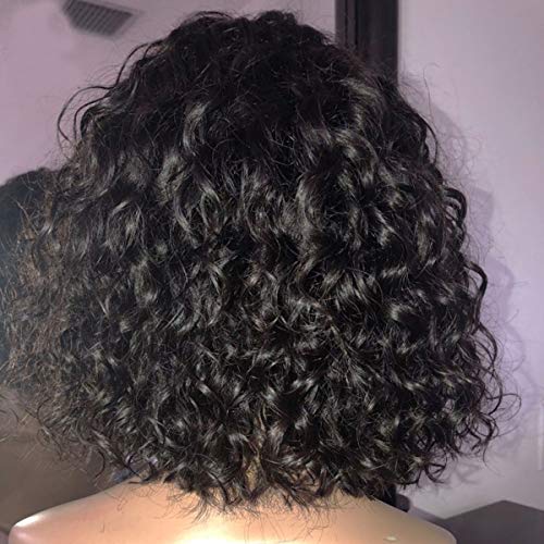 Човешката коса перуки дантела отпред косата Венеция коса 13кс6 за черни жени Вирджински Къдрава Перуки Човешки косъм,