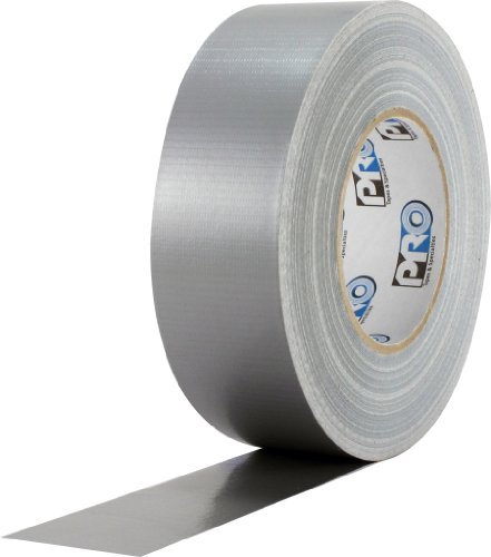 ProTapes Pro Duct 120 PE-Coated Cloth Premium Industrial Grade Залепваща лента, дължина 60 ярда x ширина 2 инча, сребро (опаковка от 24 броя)