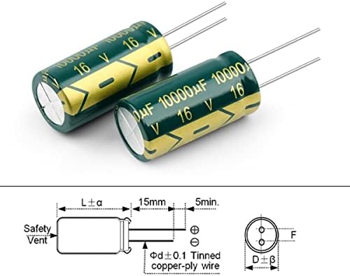DANZIHAO Алуминиеви електролитни кондензатори, 50v 220uf 8x16mm/10x13mm висока честота Ниско съпротивление esr Ниско съпротивление