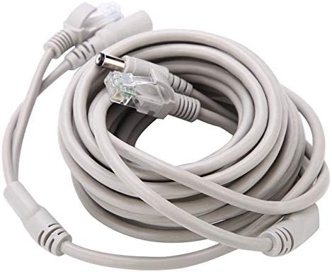 Ethernet ВИДЕОНАБЛЮДЕНИЕ Кабел 5 М/10 М/15 М/20 м RJ-45+DC Кабел Ethernet Ethernet Кабели RJ-45 Високоскоростен Мрежов захранващ кабел(5 метра)