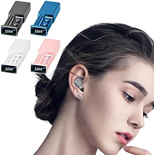 Слушалки Безжични Bluetooth 5.1 Power Led Display Слушалки с Червило кабел за зареждане Калъф е Водоустойчив ушите 8D