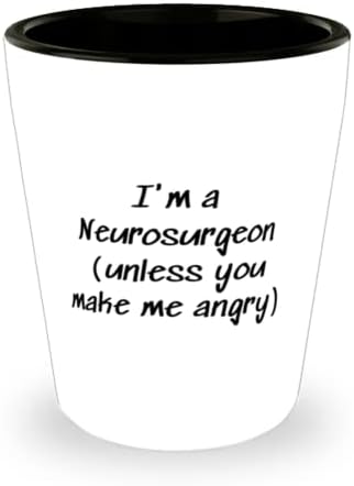 Вдохновляйте нейрохирурга подаръци, аз съм неврохирург (освен ако не ме разозлите), Обичам коледна чаша за вино от приятелите.