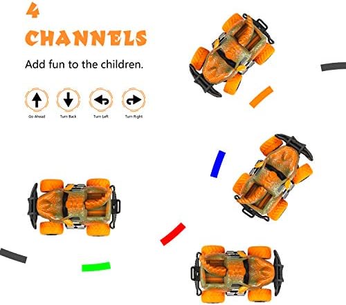 RC Играчки за Момчета 4-5 години Динозавър с Дистанционно Управление на Автомобили, Мини Динозавър Автомобили за детски