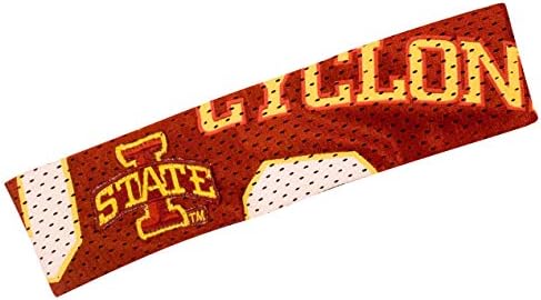 Littlearth Unisex-Adult NCAA Iowa State Cyclones 1 Jersey FanBand Headband, Отборен цвят, Един размер