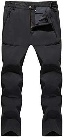 TACVASEN Мъжки Панталони с руното облицовка Softshell Ски Тактически Военни Туристически Панталони