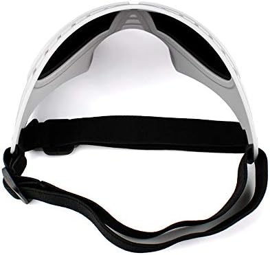 Пет Face Mask Glasses Waterproof Snowproof Soft Frame зареден очила Стоки за кучета слънчеви очила Слънчеви очила (бял)