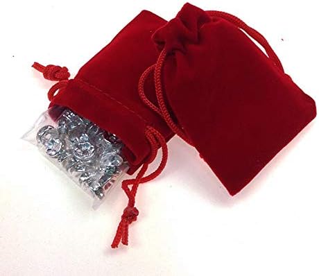 12 броя 1.97 x 2.75 (5x7 cm) Малка Кадифе Плат Бижута Шнур Чанта от Кадифе Бижута, Чанти Бонбони Подарък Чанта за Бижута,