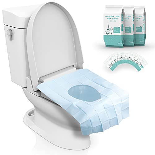 Калъфи За Седалките на тоалетната чиния за Еднократна употреба 30 Опаковки, XL Водоустойчив Индивидуално Опаковани Калъфи за Седалките на Тоалетната чиния за Възра?