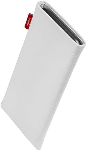 fitBAG Rock White Custom Tailored Sleeve for LG Nexus 5X. Калъф от фина костюмной плат с вградена подплата от микрофибър за почистване на дисплея