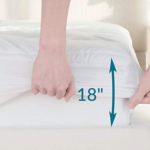 Bedsure пълен размер матрак цилиндър Дълбокия Джоб - Ватиран матрак цилиндър за Двойно Легло PillowTop Матрак, Протектор,