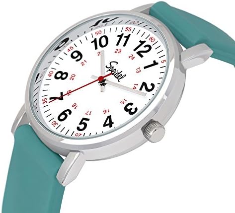 Speidel Original Scrub Watch - Медицински Търкане Цветове, Лесен за Разчитане Циферблат, Секунди, Водоустойчив