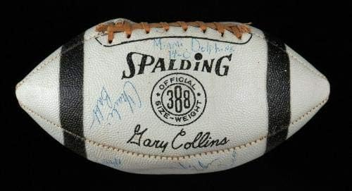 Vintage 1972 Маями Делфините Super Bowl Champs Team Signed Football JSA COA - Футболни Топки С Автографи