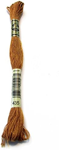 DMC 117-435 Шестиструнная памучен вышивальная конци, Много светло кафяв, 8,7 ярд