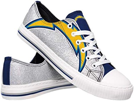 FOCO Womens NCAA College Repeat Print Low Top Canvas Shoes Sneakers