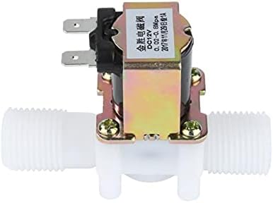 HXiaoF 1PC Plastic 12V 24V Електрическа Magnetic Water Control Valve Електромагнитен клапан, Превключвател Нормално затворен