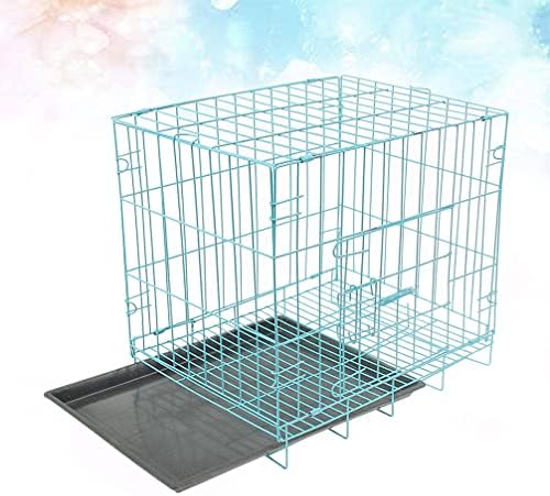 balacoo Пет Щайга - Wire Dog Kennel Folding with Toilet, Dog Кейдж, Dog Crates for Small and Medium Dog, Cat Cage Rabbit