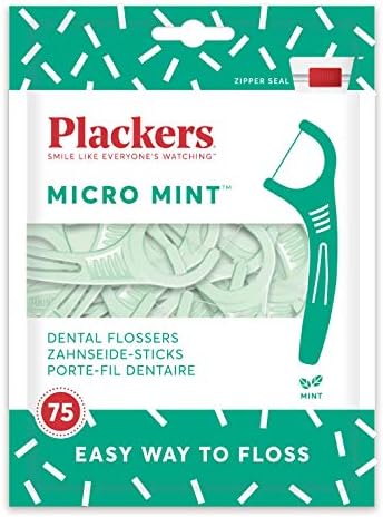 Plackers Зъбни Флоссеры Micro Mint 75ct