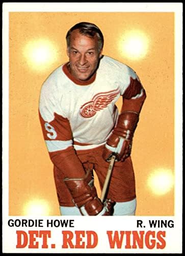 1970 Topps # 29 Gordie Howe Detroit Red Wings (Хокейна карта) EX/MT Red Wings
