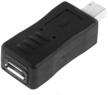 HUFAN USB 2.0 Mini USB to Micro USB Female Adapter(черен)