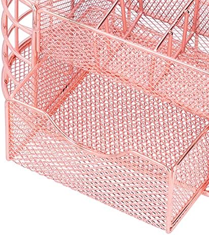 DONN Storage Shelves, Rose Gold Organized Storage Rack for Small Household Items for Storage Cosmetics