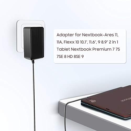 Универсален адаптер ac KFD за Nextbook-Арес 11, 11А, Flexx 10 10.1, 11.6, 9 8.9 2 в 1 Таблет Nextbook Premium 7 7S 7SE