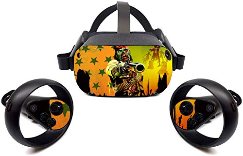 shooting game Рибка Skin Sticker Decal Cover for Oculus Quest Headset Controllers and by ok anh yeu